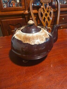 Vintage Japanese Drip Glaze Teapot